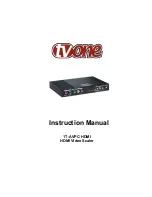 Preview for 1 page of Tvone 1T-AVPC-HDMI Instruction Manual