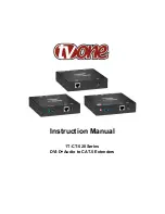 Предварительный просмотр 1 страницы Tvone 1T-CT-520 Series Instruction Manual