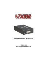 Tvone 1T-DVI-RH Instruction Manual предпросмотр