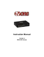 Preview for 1 page of Tvone 1T-EDID-11 Instruction Manual