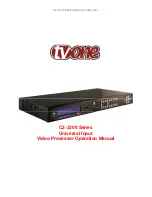 Предварительный просмотр 1 страницы Tvone C2-3300 Series Operation Manual