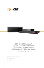 Preview for 1 page of Tvone C3-503 CORIOmaster micro Quick Start Manual