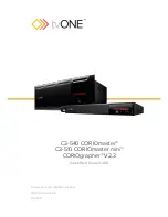 Tvone C3-510 CORIOmaster mini Quick Start Manual preview