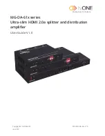 Tvone Magenta Research MG-DA-61 Series User Manual preview