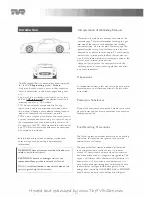 Preview for 2 page of TVR Cerbera Service/Workshop Manual