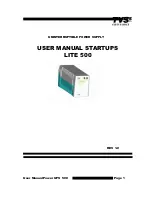 Preview for 2 page of TVS electronics Power UPS LITE 500VA User Manual