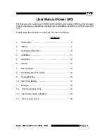 Preview for 5 page of TVS electronics Power UPS LITE 500VA User Manual