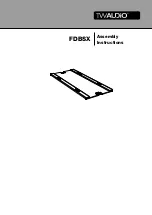 TW Audio FDBSX Assembly Instructions Manual preview