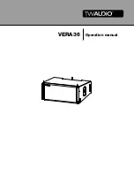 Предварительный просмотр 1 страницы TW Audio VERA36 Series Operation Manual