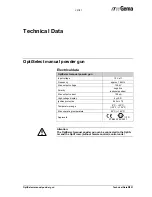 Предварительный просмотр 23 страницы TW Gema OptiSelect Operating & Parts Manual