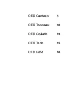 Preview for 2 page of TW Steel CEO Canteen Manual