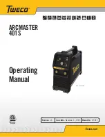 Tweco ARCMASTER 401S Operating Manual preview