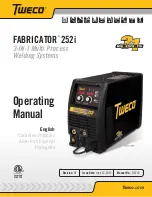 Предварительный просмотр 1 страницы Tweco FABRICATOR 252i Operating Manual