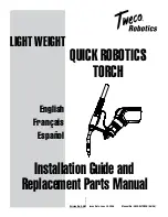 Tweco Light Weight Installation & Parts Manual preview