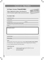 Предварительный просмотр 8 страницы Twen HS 4022 Operating Instructions Manual