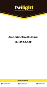 Twilight Hioki HK-3280-10F Instruction Manual preview