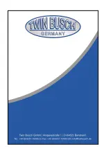 Preview for 52 page of twin busch TW 115 Installation, Operation And Maintenance Manual