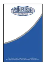 Preview for 39 page of twin busch TW S3-18U Installation, Operation, And Parts Manual