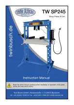 twin busch TW SP245 Instruction Manual preview