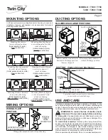 Предварительный просмотр 3 страницы twin city T100 Instructions