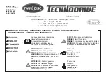 Предварительный просмотр 2 страницы Twin Disc TECHNODRIVE Sea Prop 60 Operating Manual