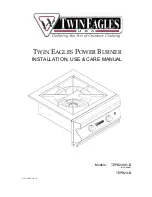 Twin Eagles TEPB24-B Installation, Use & Care Manual preview