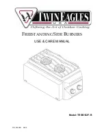 Preview for 1 page of Twin Eagles TESB132F-B Use & Care Manual