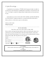 Preview for 2 page of Twin Eagles TETG30-C Installation, Use & Care Manual