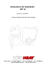 Twin Heat CPI 12 Instructions For Installation Manual предпросмотр