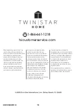 Preview for 16 page of Twin Star Home 25BV35043 Assembly And Installation Manual