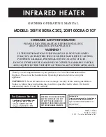 Preview for 2 page of Twin-Star International 20IF100GRA-C202 Owner'S Operating Manual