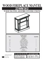 Preview for 1 page of Twin-Star International 23WM302 Assembly Instructions