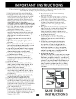 Preview for 3 page of Twin-Star International 35HF500GRA- BLK Homeowners Operating Manual