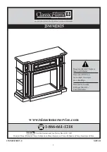 Preview for 1 page of Twin-Star International Classic Flame 23MM2825 Assembly, Care & Maintenance Manual