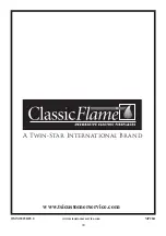 Preview for 20 page of Twin-Star International Classic Flame 23MM2825 Assembly, Care & Maintenance Manual