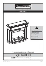 Preview for 1 page of Twin-Star International Classic Flame 26WM4721 Assembly, Care & Maintenance Manual