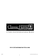 Предварительный просмотр 35 страницы Twin-Star International Classic Flame Hutchinson 42MM3115-PE91 Manual