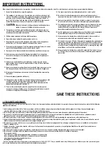 Предварительный просмотр 2 страницы Twin-Star International DFS-305-01 Operating Instructions