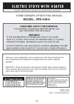 Preview for 2 page of Twin-Star International DFS-550-0 Homeowners Operating Manual