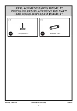 Предварительный просмотр 37 страницы Twin-Star International McLeland Design 18MM6127 Assembly Instructions Manual