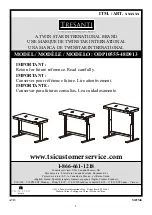 Preview for 1 page of Twin-Star International Tresanti ODP10555-48D913 User Manual