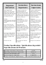 Preview for 4 page of Twin-Star International Tresanti ODP10555-48D913 User Manual