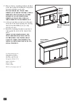 Preview for 8 page of Twin-Star International WOOD FIREPLACE MANTEL 23MM1424 Instruction Manual Enclosed