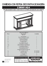 Preview for 9 page of Twin-Star International WOOD FIREPLACE MANTEL 23MM1424 Instruction Manual Enclosed