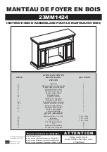 Preview for 16 page of Twin-Star International WOOD FIREPLACE MANTEL 23MM1424 Instruction Manual Enclosed