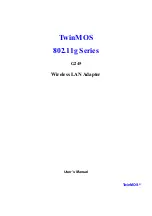 Preview for 1 page of TwinMOS G245 User Manual