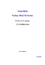 TwinMOS Netkey 73-TMWBG-001 Use Manual preview