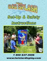 Twister Display BIG SPLASH Set-Up/Safety Instructions preview