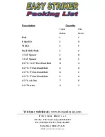 Preview for 2 page of Twister Display EASY STRIKER Set-Up And Safety Instructions