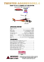 Twister Aggressor2.4 Assembly & Flight Training Manual preview